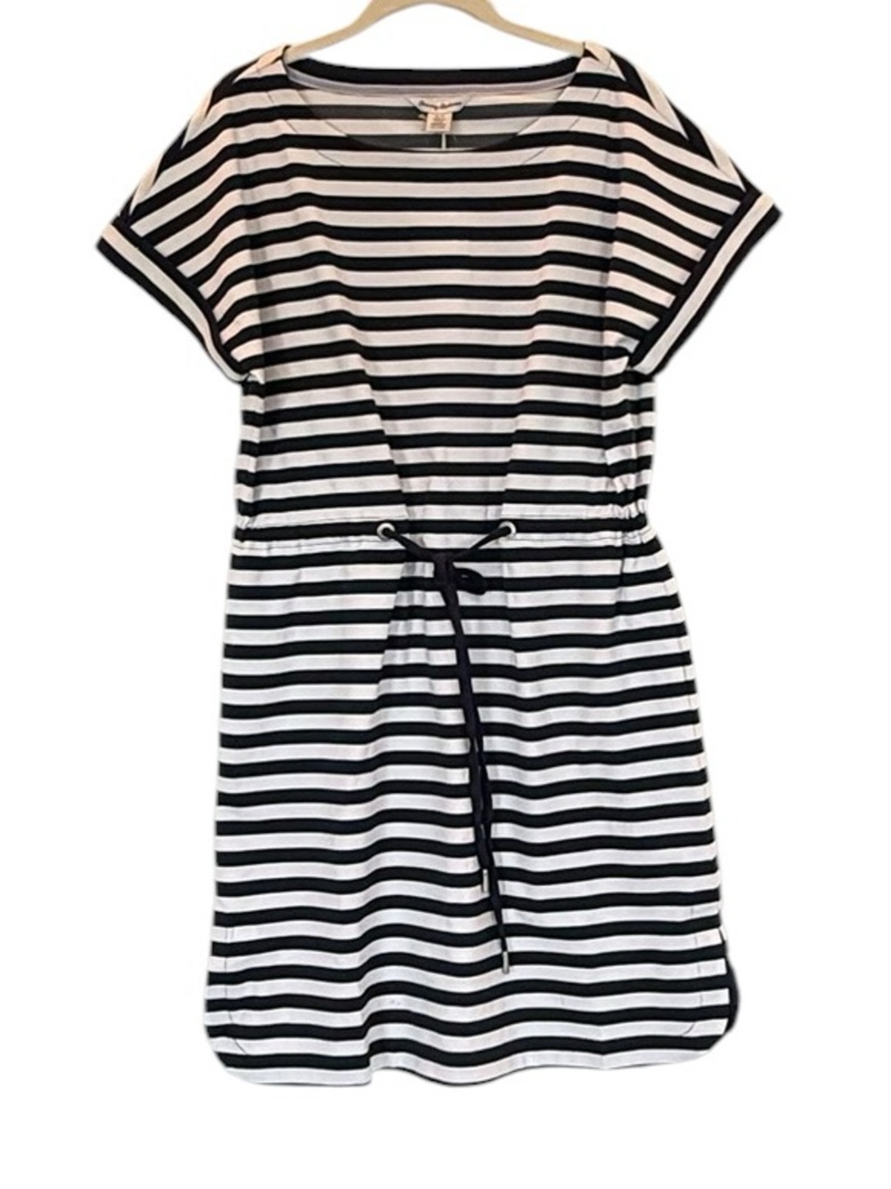 NWT Women's Tommy Bahama Amira Short Sleeve Navy & White Stripe Dress Small $110 - Picture 3 of 7